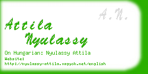 attila nyulassy business card